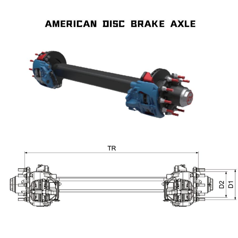 AMERICAN DISC BRAKE AXLE