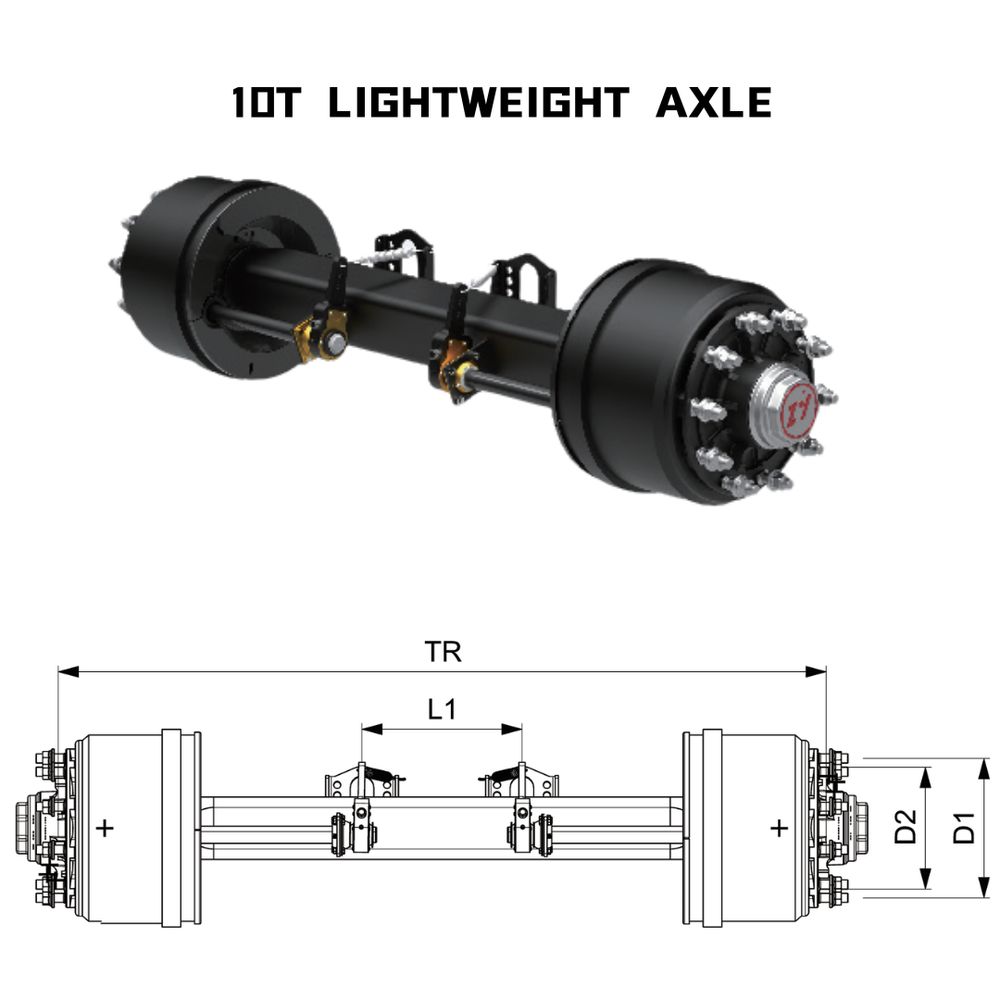 10T LIGHTWEIGHT AXLE